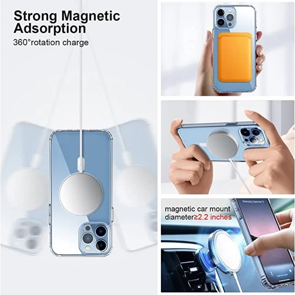 iPhone 14 Pro‎ Max Clear Magnetic Case, MagSafe